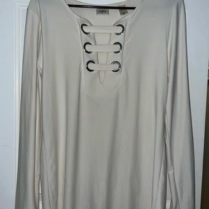 Long sleeve cream shirt